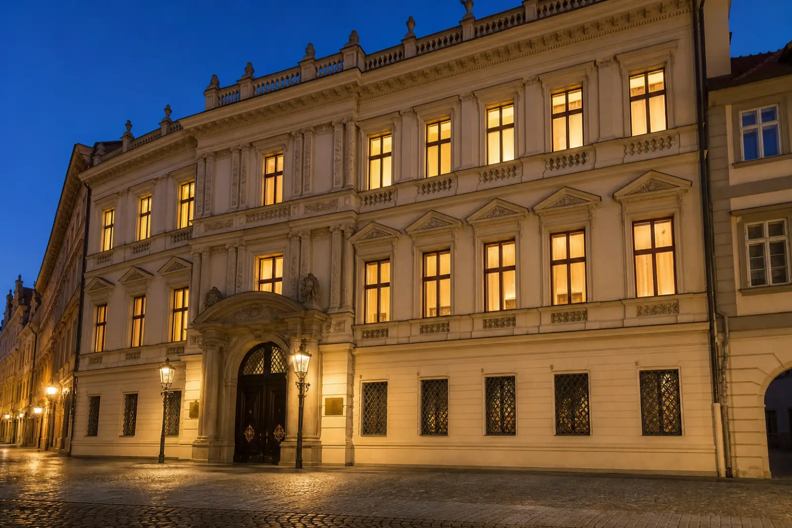 Průčelí paláce v Praze